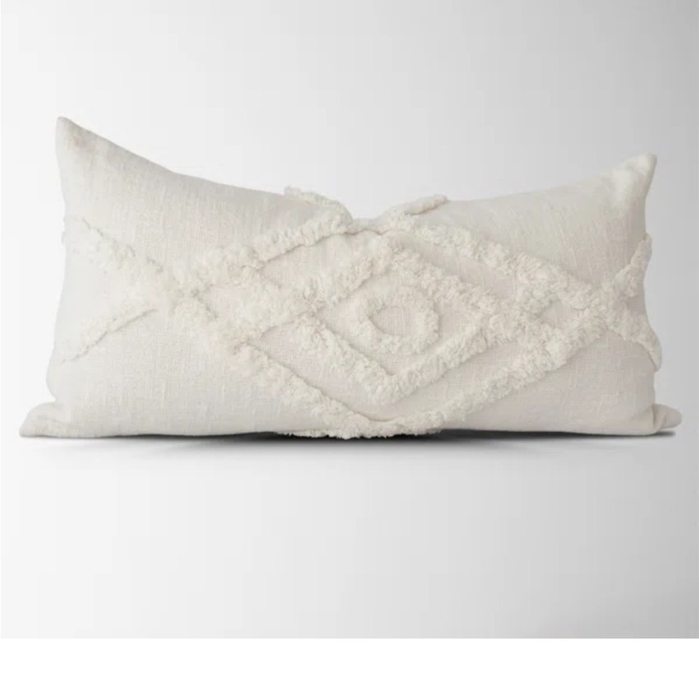 NWT - Tajik Home 100% Cotton Boho 14 x 28 Lumbar Pillow (No Insert)